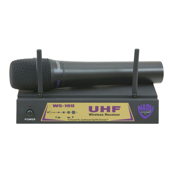 Nady Systems WS-16U Owner's Manual