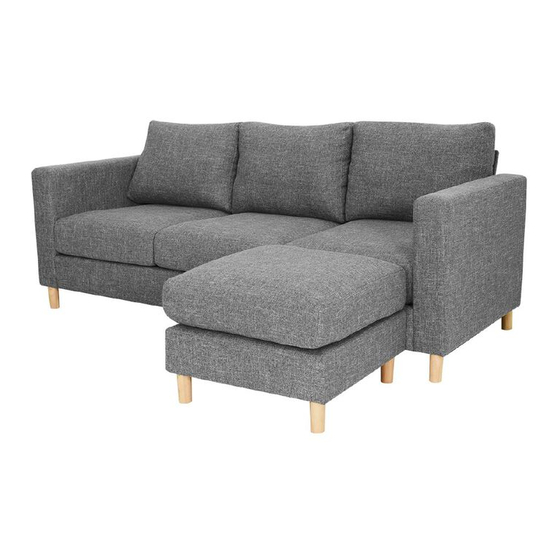 Living & Co Hudson 3 Seater Sofa Instruction Manual