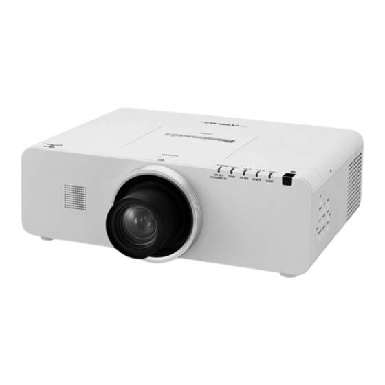 Panasonic PT-EX500U Operating Instructions Manual