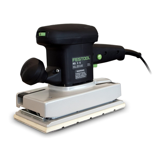 Festool RS 2 Instruction Manual