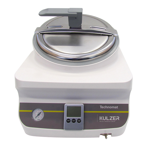 Kulzer Technomat Operating Manual