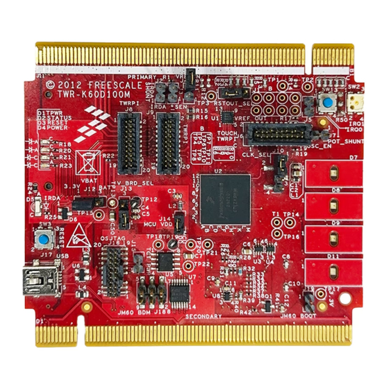 Freescale Semiconductor TWR-K60D100M Quick Start Manual