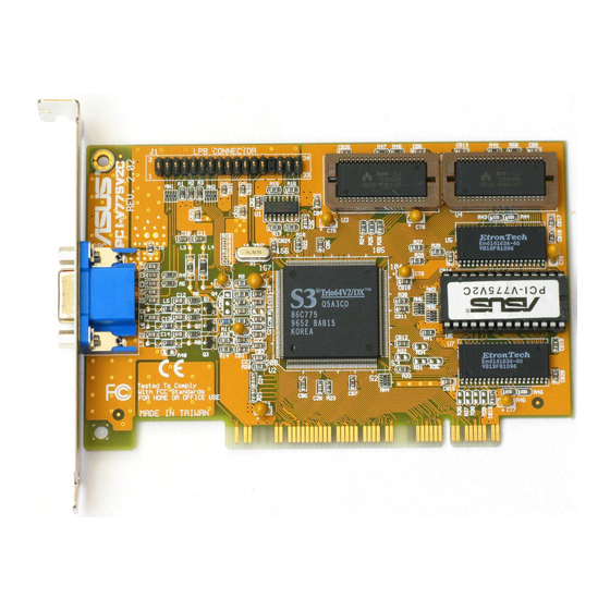 Asus PCI-V775V2C Manuals