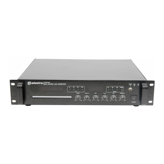 Adastra A120TUD User Manual