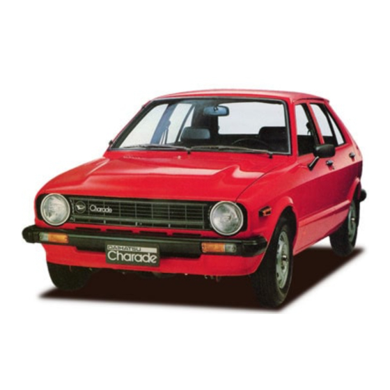 Daihatsu 1978 Charade Technical Information