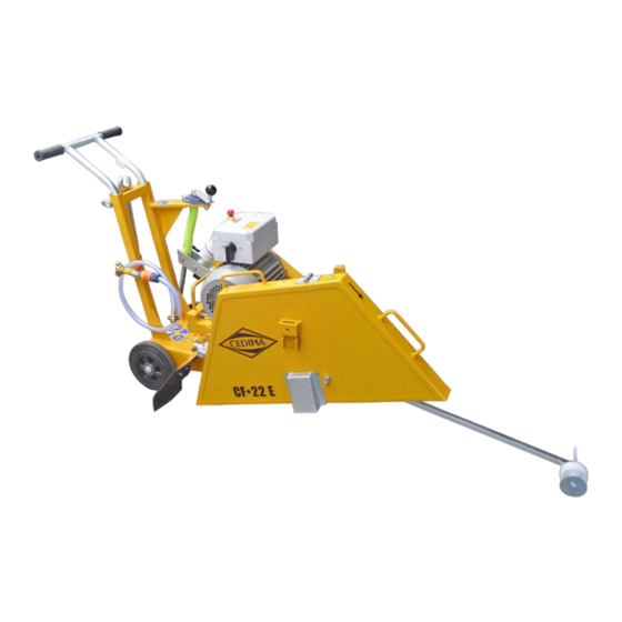 Cedima CF 22 E Safety, Operating And Maintenance Instructions