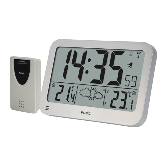 Fysic FKW-2200 Clock Weather Station Manuals