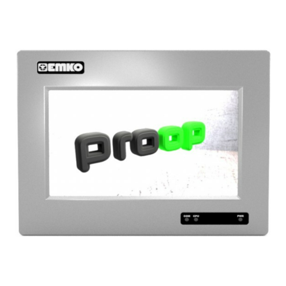 EMKO PROOP 7 Series Quick Start Manual