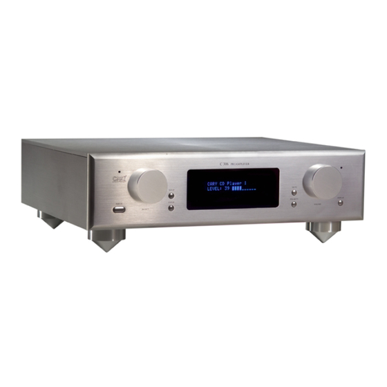 User Manuals: Cary Audio Design C 306 Preamplifier