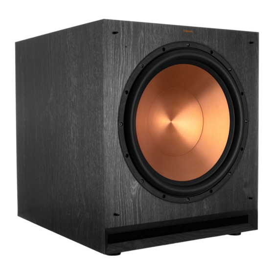 Klipsch SPL-150 User Manual