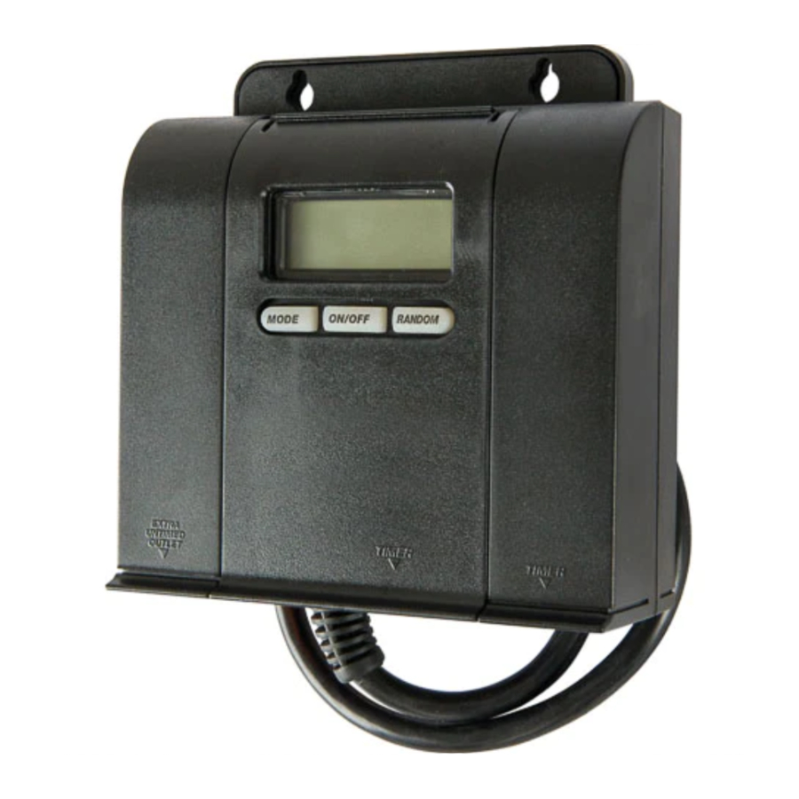 Tork SA210 - Timer Programming Instructions
