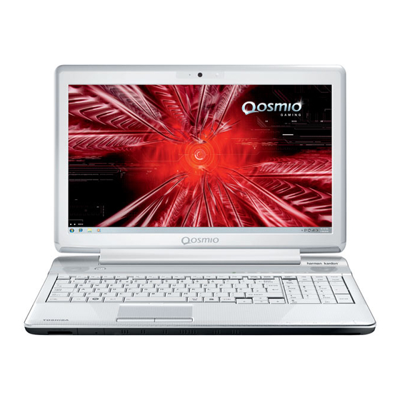 Toshiba Qosmio F750 Series Resource Manual