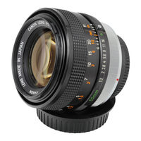 Canon FD Lens Instructions Manual