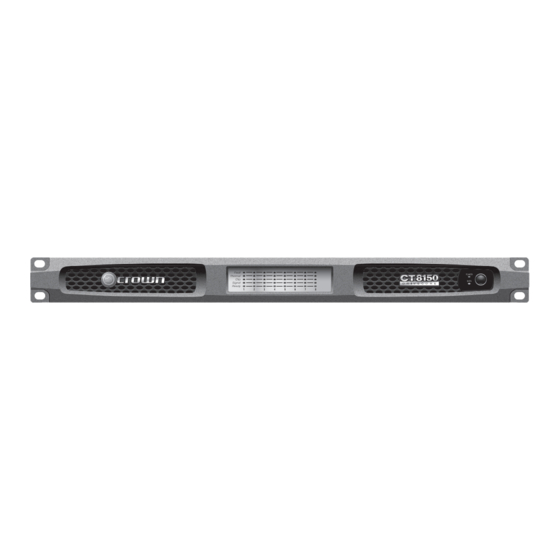 Crown CT 475 DriveCore Operation Manual