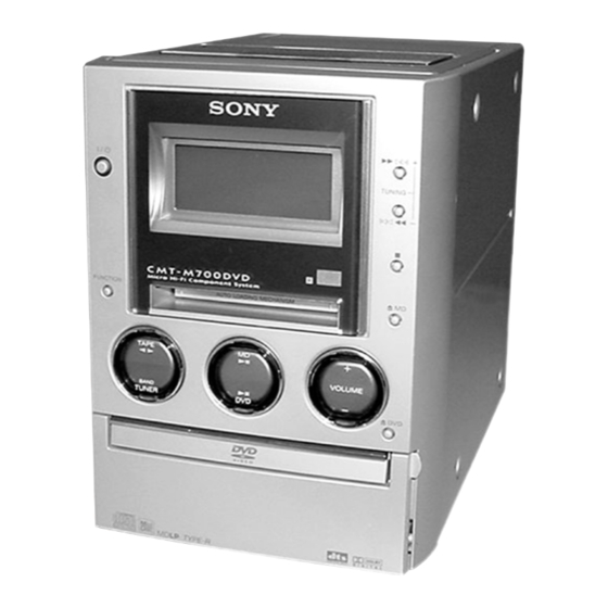 Sony hcd-m700 Manuals