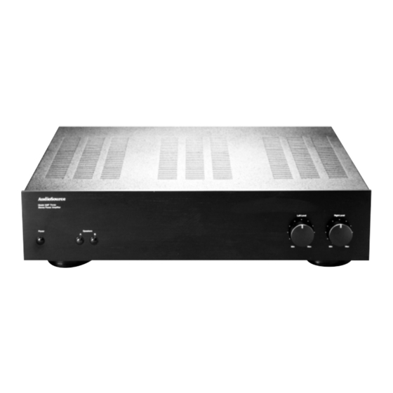 AudioSource AMP Three Owner's Manual