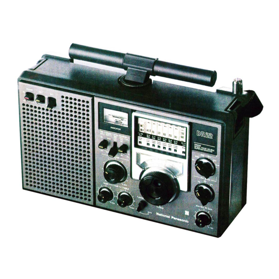 National Panasonic RF-2200BA Radio Manuals