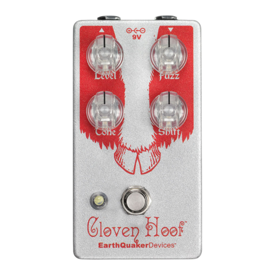 EarthQuaker Devices Cloven Hoof Operation Manual