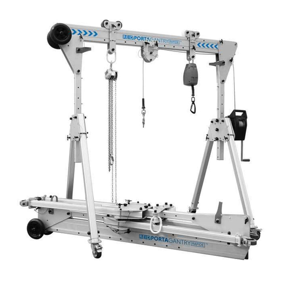 REID LIFTING PORTA GANTRY 1100 Assembly & Operation Manual