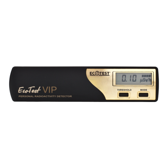 bureau veritas EcotestVIP Operating Manual