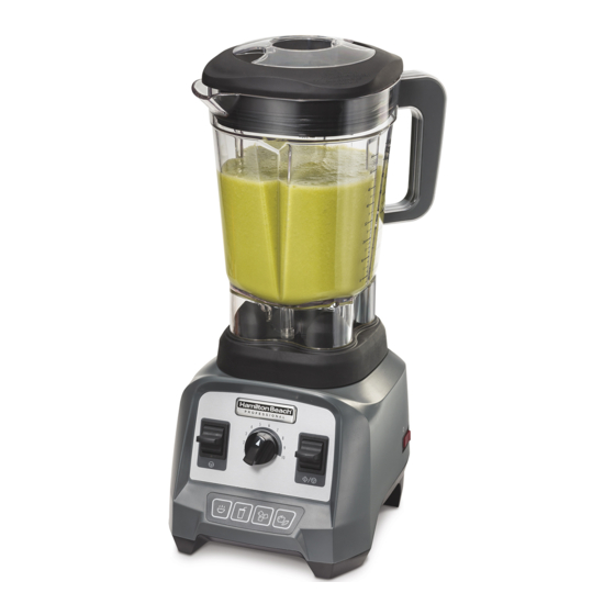 Hamilton Beach Professional 58911-TW Instructions Manual