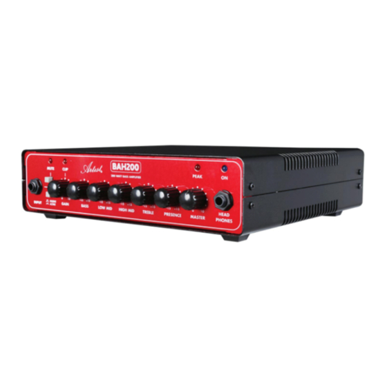 Artist Guitars BAH200 Manual