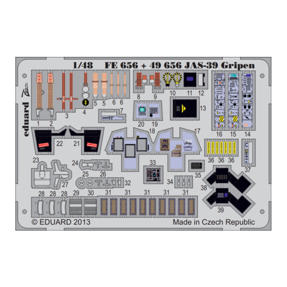Eduard Zoom JAS-39 Gripen S.A. Instruction Sheet