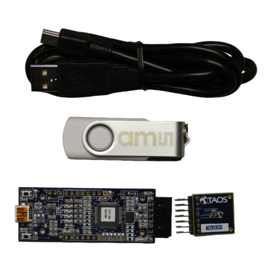AMS TSL2572 EVM Quick Start Manual