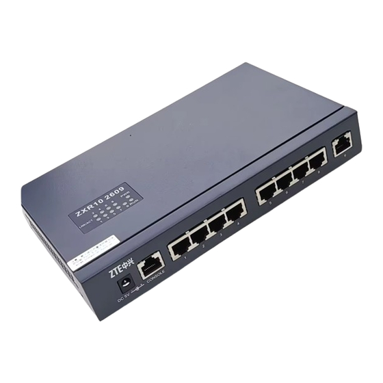 Zte ZXR10 2600 Product Description