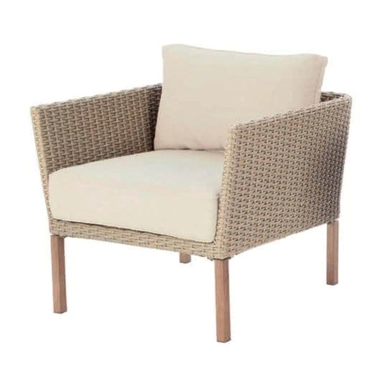StyleWell Oakshire Wicker 3 pk Conversation Set DQ629L Use And Care Manual