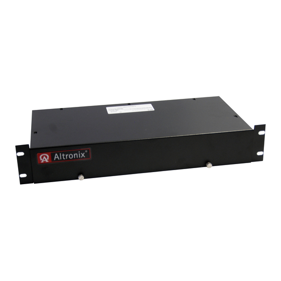 Altronix RE2 Quick Start Manual