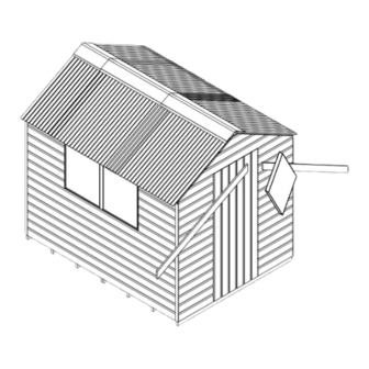 Forest garden 8' x 6' Shiplap Apex Shed Manual