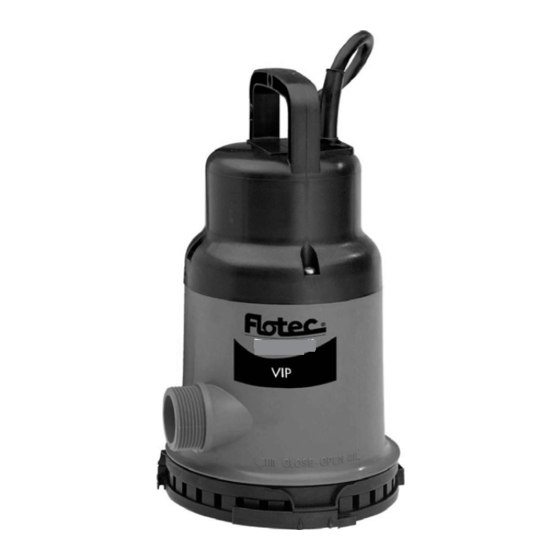 Flotec VIP 130/6 Use And Maintenance Manual