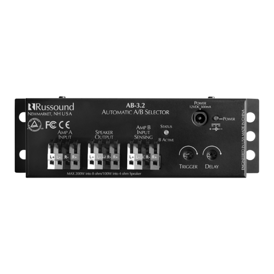 Russound AB-3.2 Instruction Manual