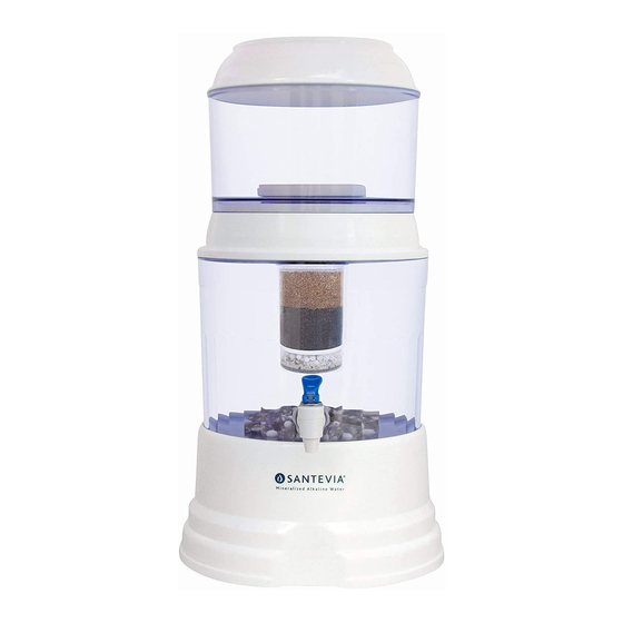 Santevia Gravity Water System Assembly, And Care Manual