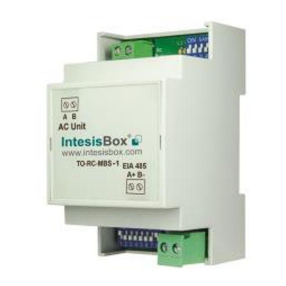 IntesisBox TO-RC-MBS-1 Installation Instructions
