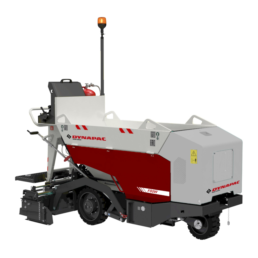 Fayat Dynapac F80W Operating Manual