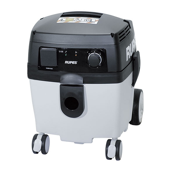 Rupes S130 Series Original Operating And Maintenance Instructions