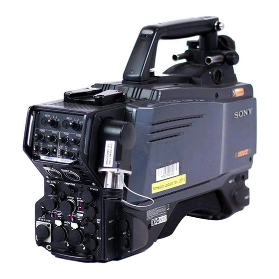 Sony HDC1600 Maintenance Manual