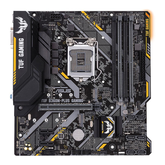Asus TUF B360M-PLUS Gaming Quick Start Manual