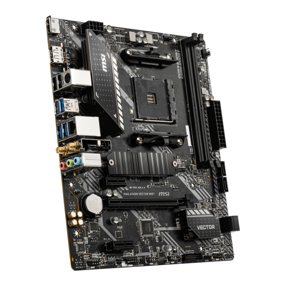 MSI MAG B550M VECTOR WIFI Manual