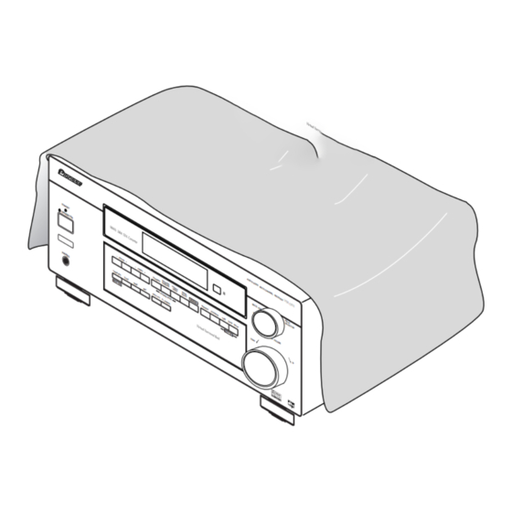Pioneer VSX-D412K Operating Instructions Manual