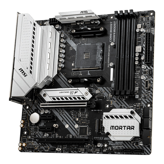 MSI MAG B550M VECTOR WIFI Quick Start Manual