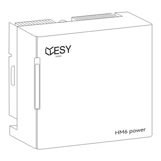 ESY Sunhome HM6 User Manual & Installation Manual