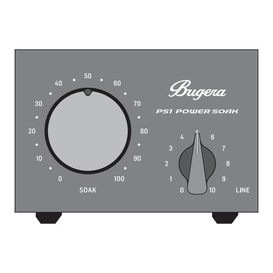 Bugera Power Soak PS1 Quick Start Manual