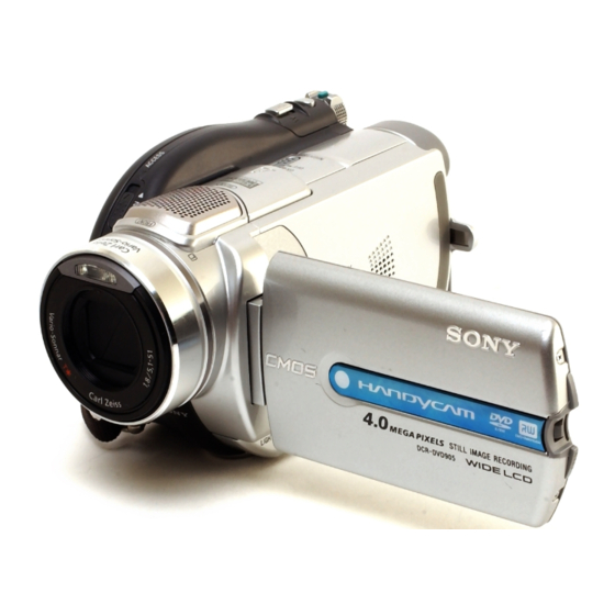 Sony Handycam DCR-DVD905 Service Manual