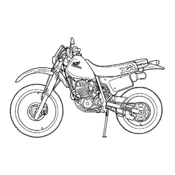 Honda XR250R Owner's Manual