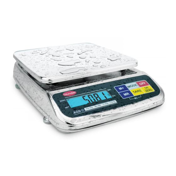 WUNDER AGS-1500 User Manual