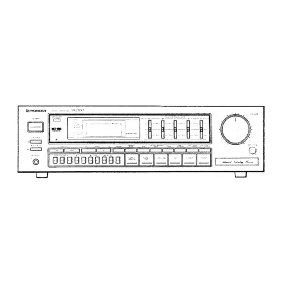 Pioneer SX-2700 Schematic Diagram