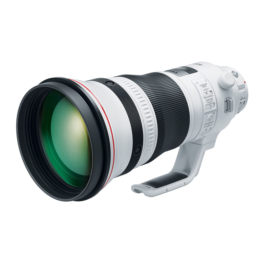 Canon EF 400mm f/2.8L IS USM Instructions Manual